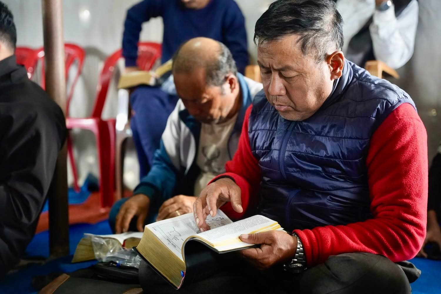 Man studying FireBible